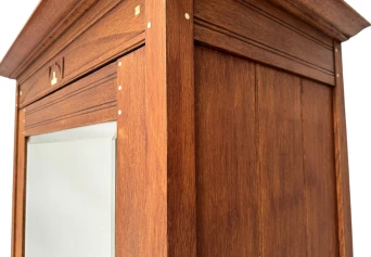 Arts & Crafts One-Door Armoire or Wardrobe Onder den Sint Maarten Style, 1900s